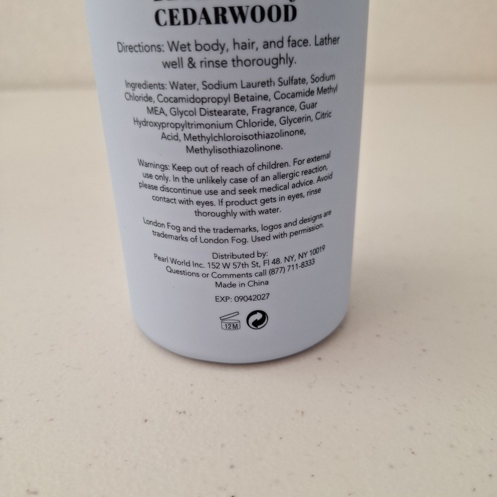 DISCONTINUED‎ London Fog Supply Co. BLUE MUSK & CEDARWOOD 3-in-1 Wash NEW - Picture 9 of 10